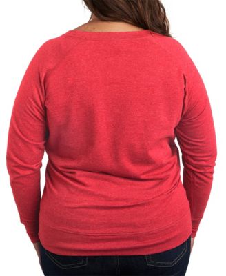 Plus Size Instant Message American Honey French Terry Graphic Crewneck T-Shirt