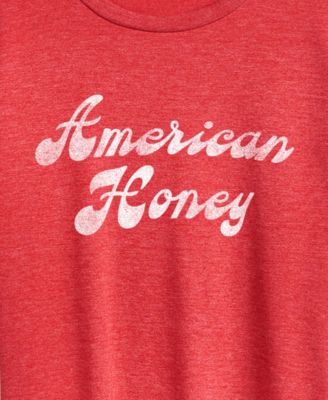 Plus Size Instant Message American Honey Graphic Crewneck T-Shirt