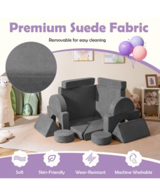 14 Piece Foam Modular Feature Play Couch Set