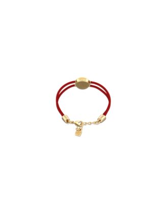 Red Leather Eye Bracelet