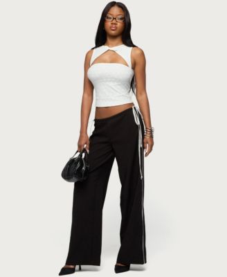 Women's Mikah Dotted Ribbon Wide Leg Pants