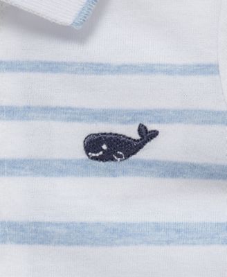 Baby Boys' Striped Romper & Hat, 2-Piece Set