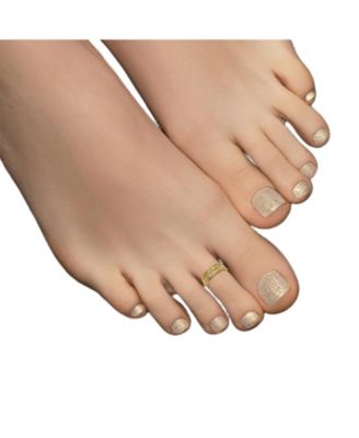 Solid Scattered Cubic Zirconia Adjustable Toe Ring