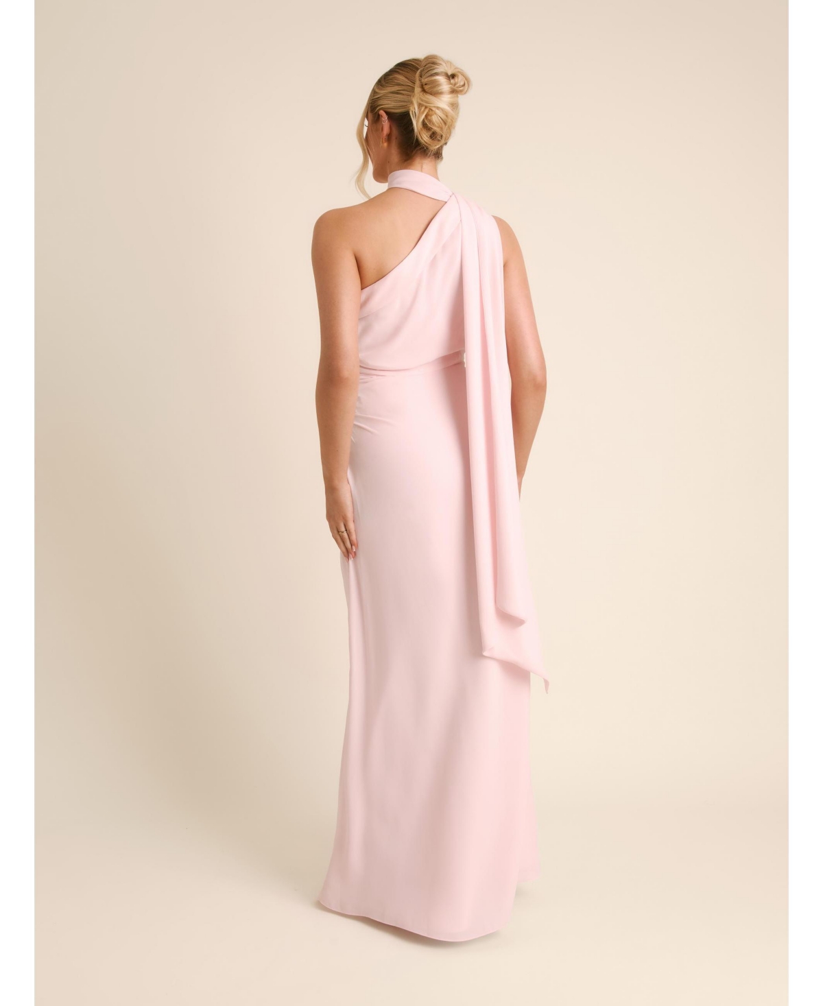 Six Stories Women's One Shoulder Chiffon Bridesmaid Dress