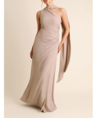Women's One Shoulder Chiffon Bridesmaid Dress