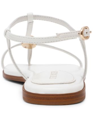 Women's Ritzy Ball-Stud Square Toe Flat Sandals