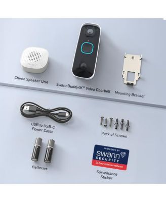 Buddy 4K Video Doorbell & Chime Kit with 32GB Card