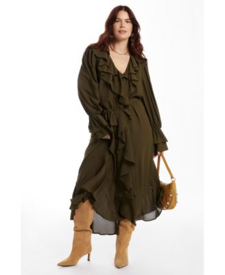 Women's June + Vie Cascading Ruffle Maxi Dress