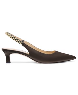 MICHAEL Women's Marcia Kitten Slingback Pumps