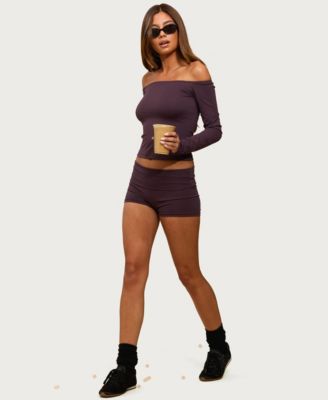 Women's Tezia Off Shoulder Long Sleeve Top