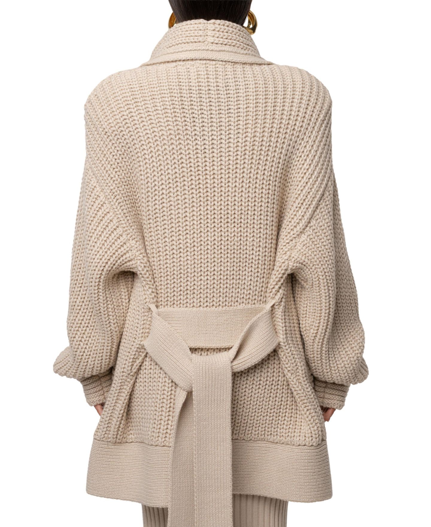 Женский кардиган JLUXLABEL Hazel Knit, цвет: Слоновая кость — фото 6