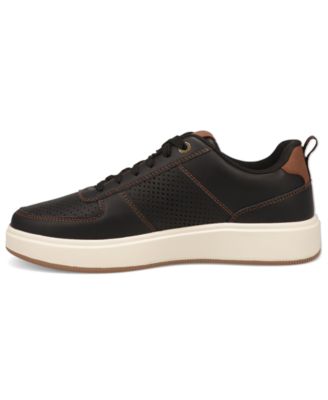 Men's Laser Removable-Insole Lace-Up Sneakers