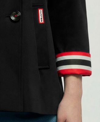 Womens Double Breasted Short Trench Jacket