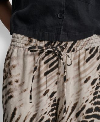 Women's Printed Pull-On Pants