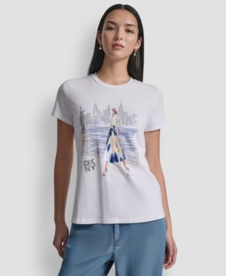 Women's Statue of Liberty Graphic Short-Sleeve T-Shirt