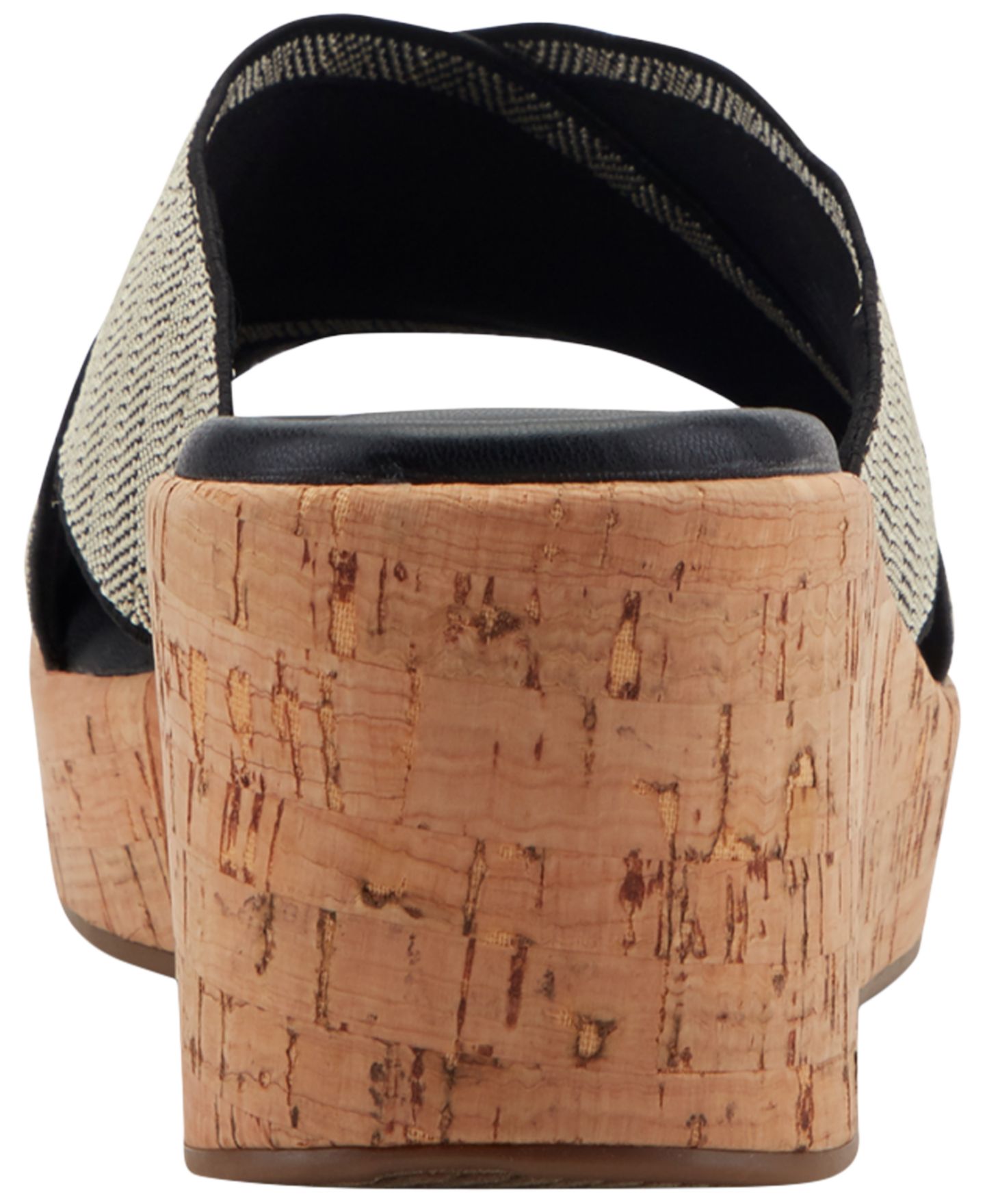 Женские сандалии Easy Spirit Fawn Slip-On Platform Wedge, цвет: Чёрный / Натуральный — фото 3