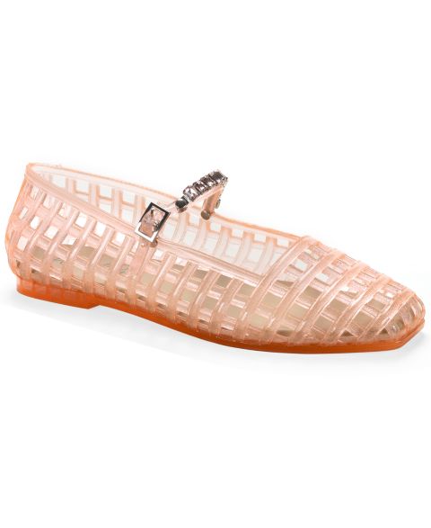 Женские балетки Wild Pair Xena Mary Jane из желейного пластика, цвет: Apple Blossom