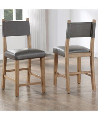 Macai 4-Pc. Wood Counter Height Chair Set