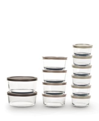 24 Piece Glass Food Storage Set