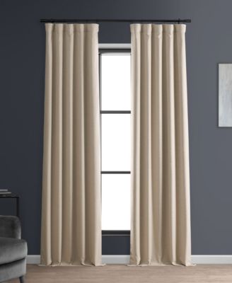 Faux Linen Hotel Blackout Curtain