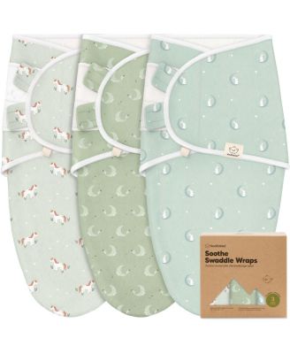 3pk Soothe Baby Swaddle, Organic Baby Swaddle Sleep Sacks, Newborn, Infant Swaddle Sack