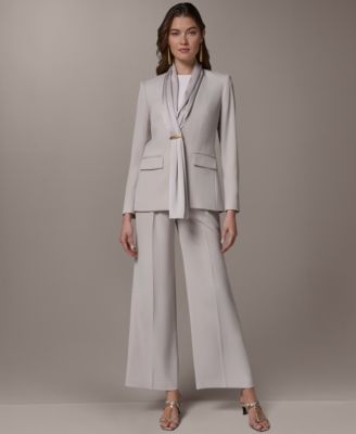 Petite Shawl Collar Long-Sleeve Jacket