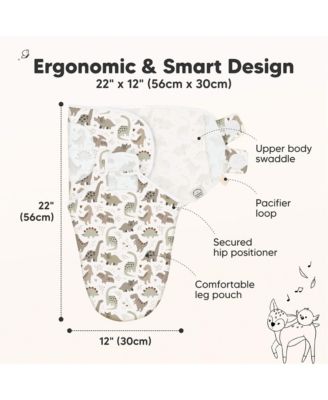 3pk Soothe Baby Swaddle, Organic Baby Swaddle Sleep Sacks, Newborn, Infant Swaddle Sack