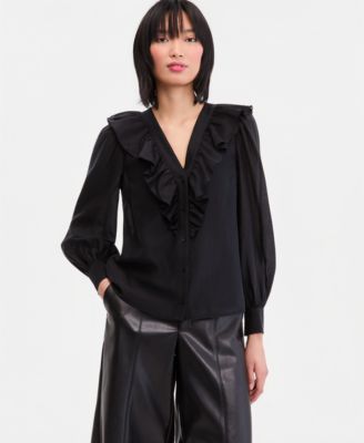 knee length dresses for ladies Paneros Clothing Women's Long Sleeve Embroidered Stevie Blouse main image 0