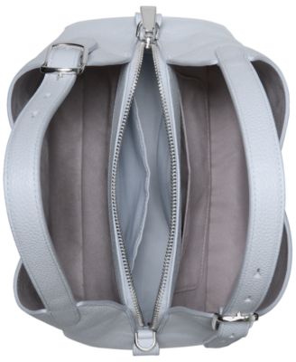 Deco Small Leather Crossbody Tote Bag