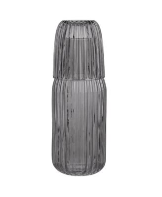 Ribbed Glass Carafe Set