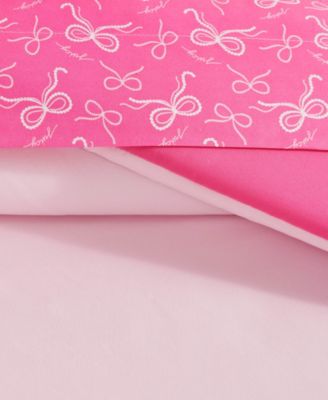 Pearly Bows Reversible 8-Pc. Comforter Set, Queen