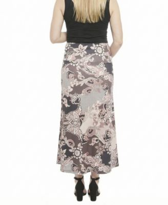Women's and Plus Size Maternity A-Line Maxi Skirt