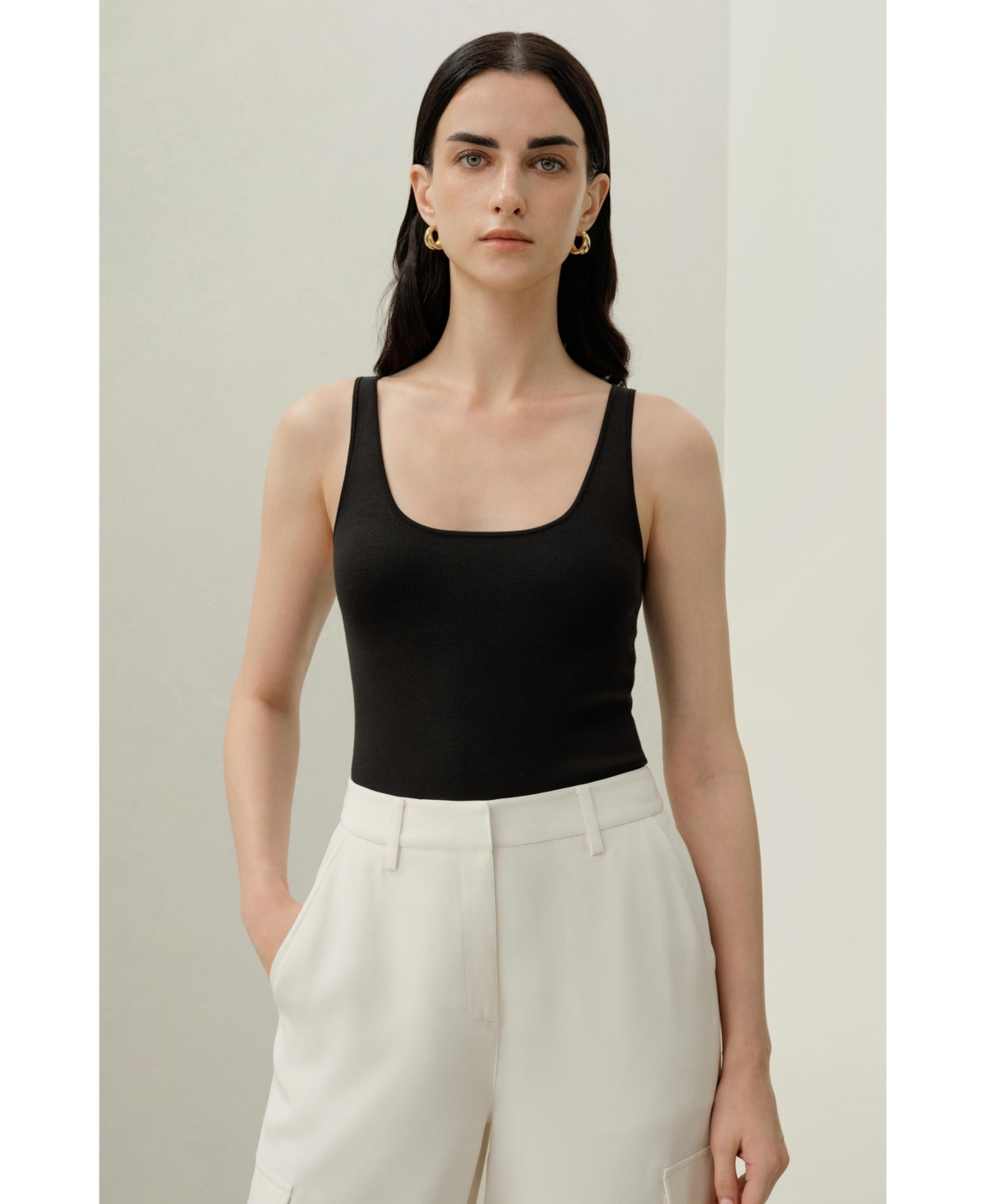 Lilysilk Women's Milano Knit Silk Viscose Tank Top