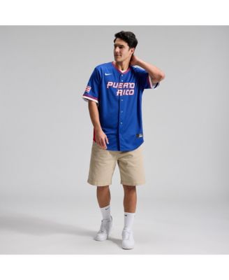 Men's Royal Puerto Rico Baseball 2026 World Baseball Classic Stadium Jersey