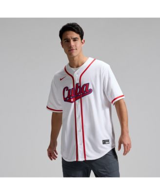Men's White Cuba Baseball 2026 World Baseball Classic Stadium Jersey