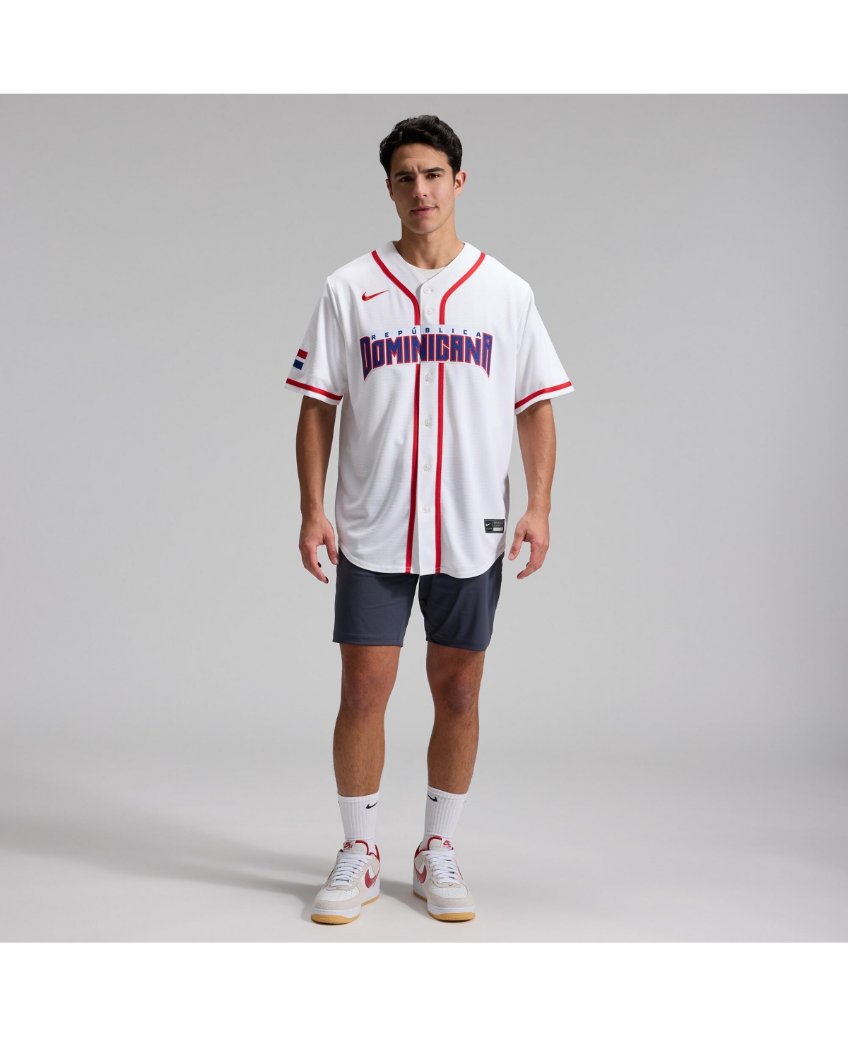 Nike Men's White Dominican Republic Baseball 2026 World Classic Stadium Jersey