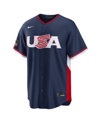Men's Bryce Harper Navy USA Baseball 2026 World Baseball Classic Stadium Jersey