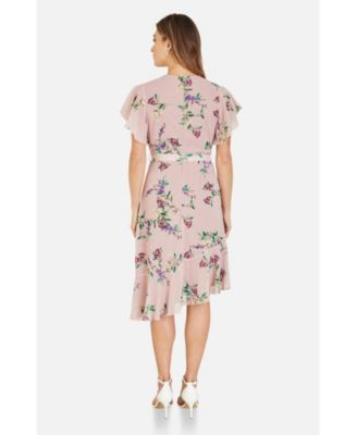 Women's Midi Dress With Frill Details