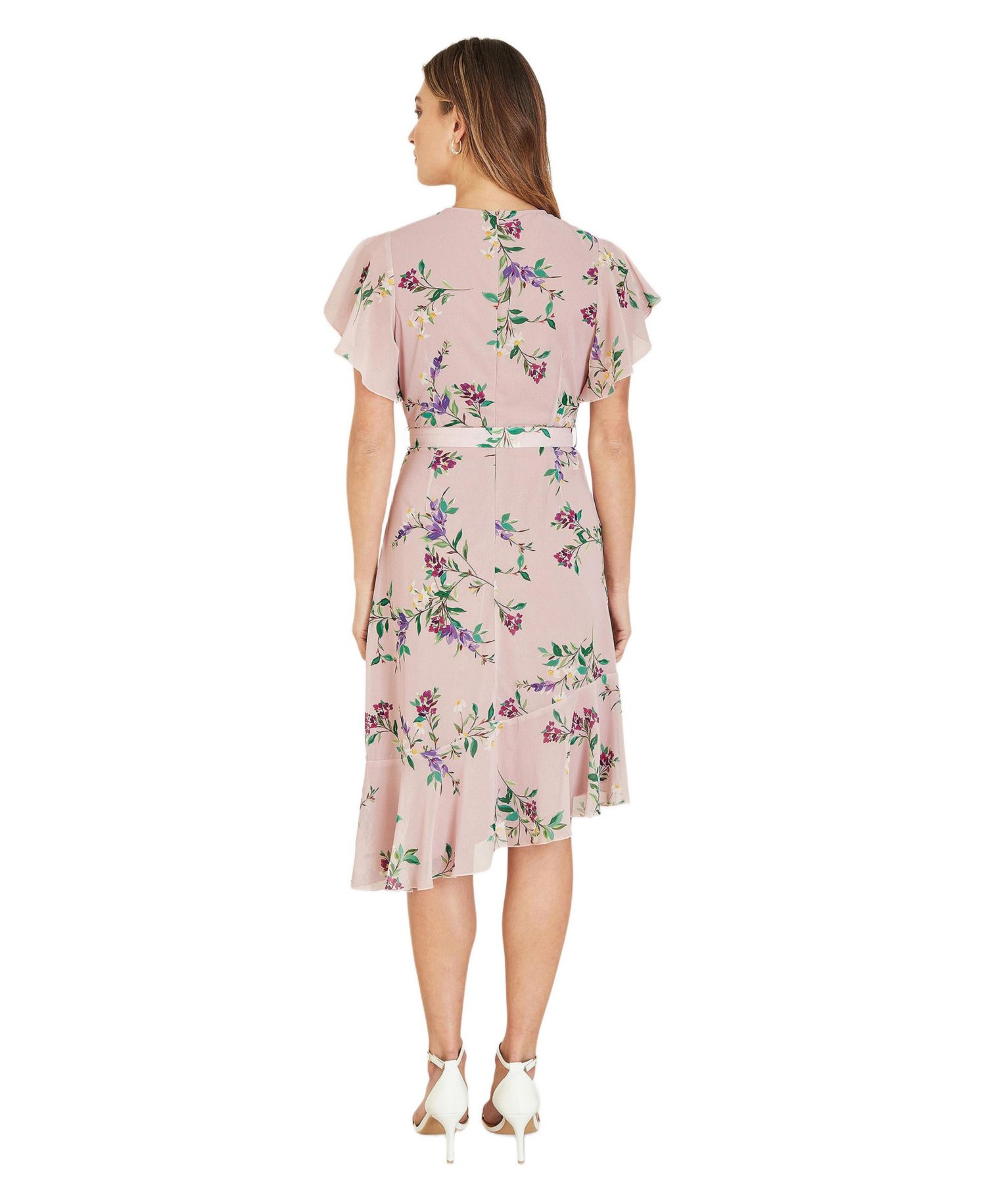 Women's Midi Dress With Frill Details