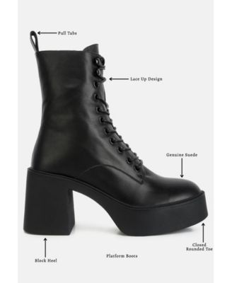 Carmac Womens High Ankle Platform Boots