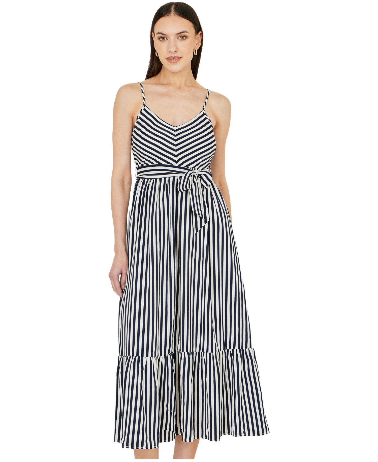 Women's Stripe Midi Sun Dress