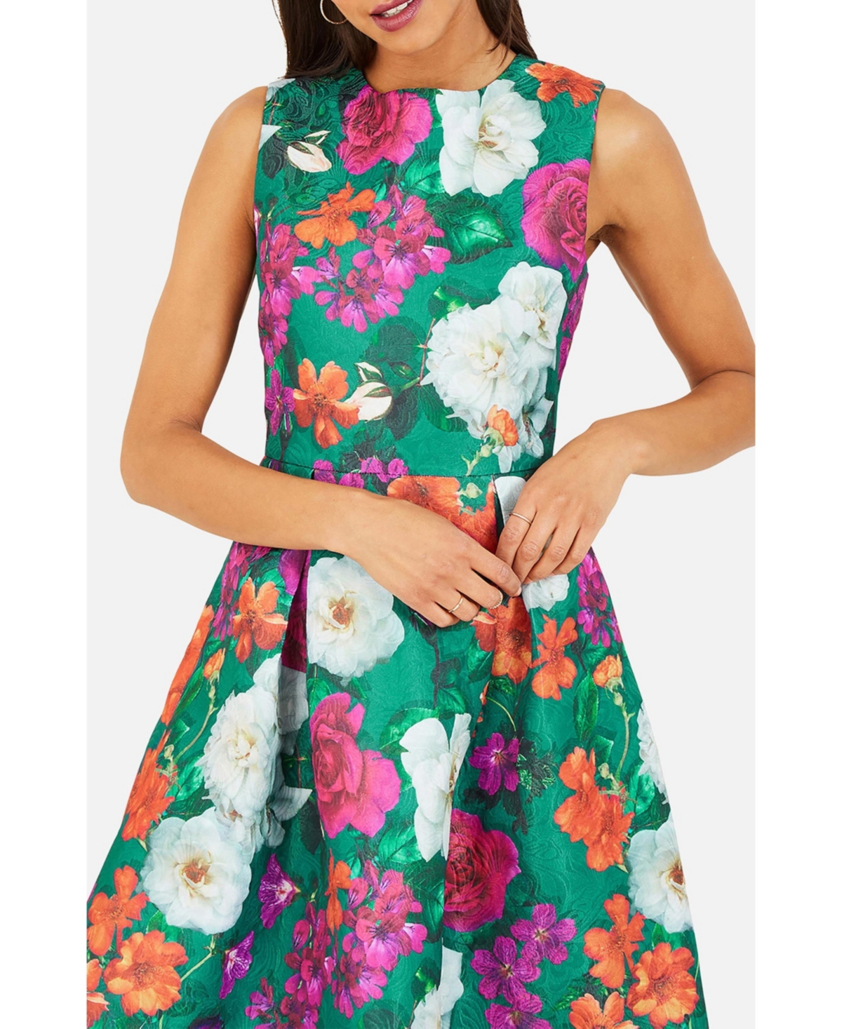 Yumi Women's Floral Skater Dress