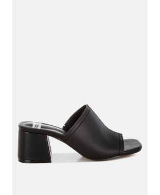 Rag and Co Womens Wuling Slip-On Soft Leather Heels