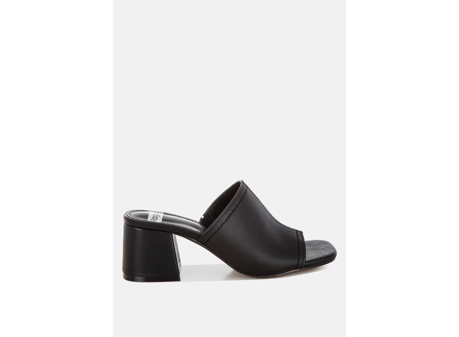 Rag and Co Womens Wuling Slip-On Soft Leather Heels