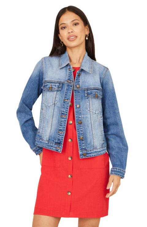 Женские куртки Yumi Stretch Washed Denim Jacket