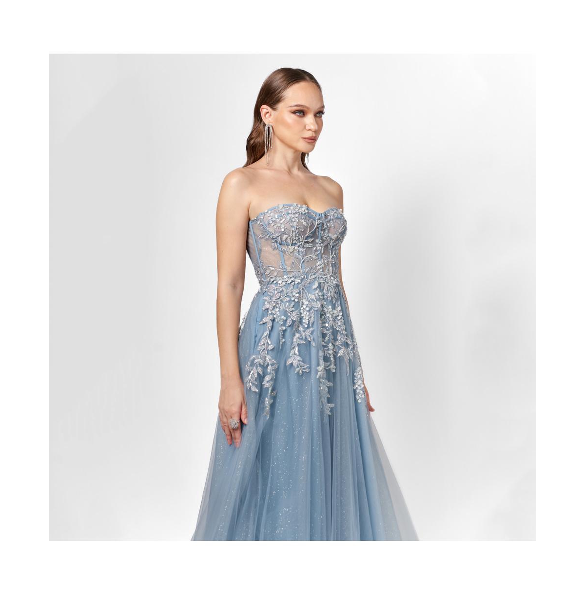 Bariano Women's Emmy Strapless Ball Gown