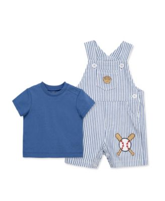 Baby Boys' Baseball Printed Shortall and Short-Sleeve T-Shirt, 2-Piece Set