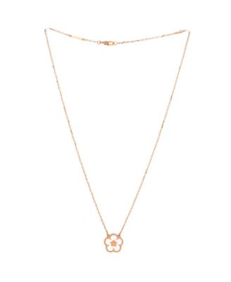 Lucky Spring Plum Blossom Pendant Necklace