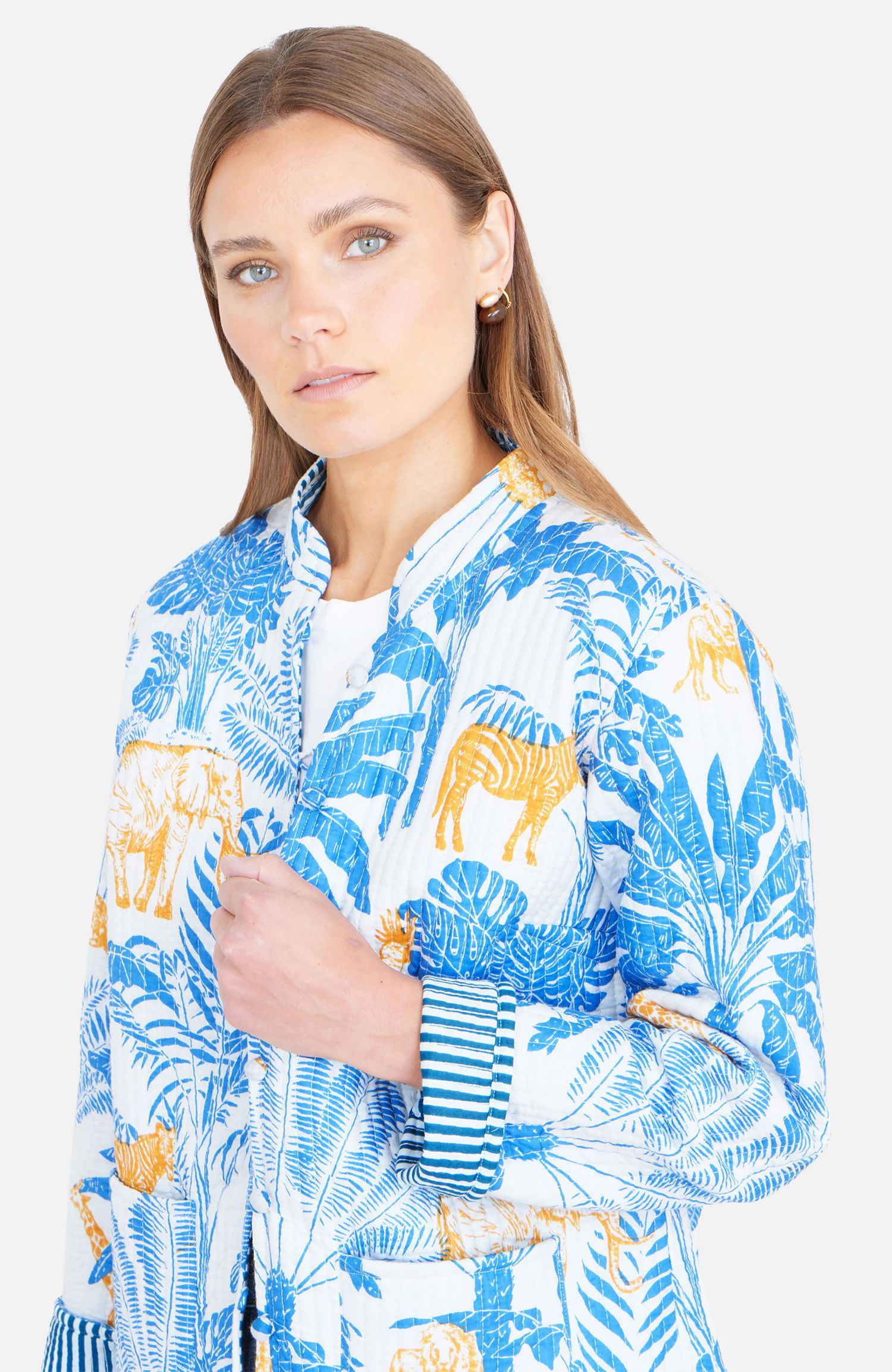 Women's Jungle Reversible Cotton Quilted Jacket