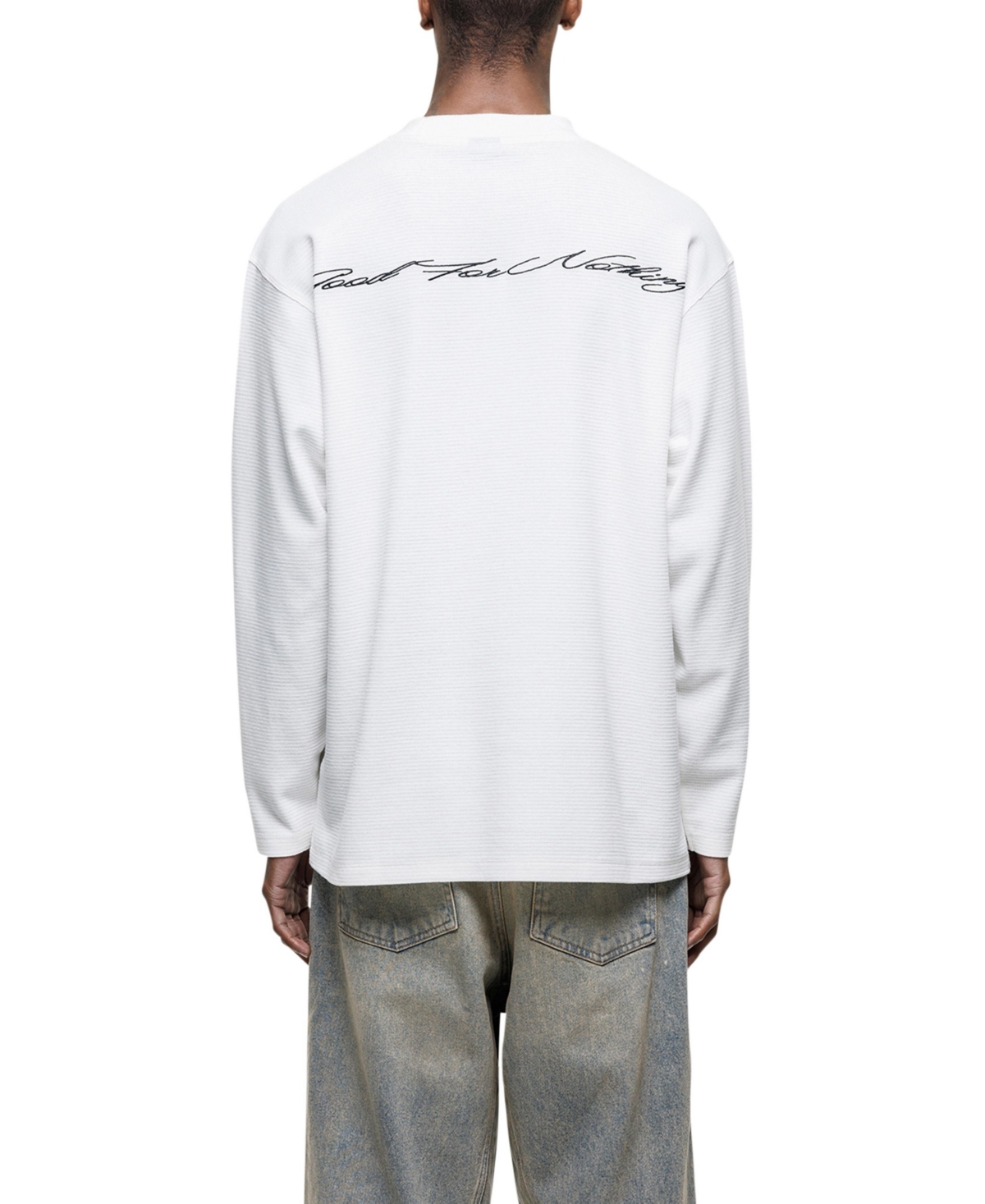 Good For Nothing Men's Scribble Long-Sleeve Waffle T-Shirt